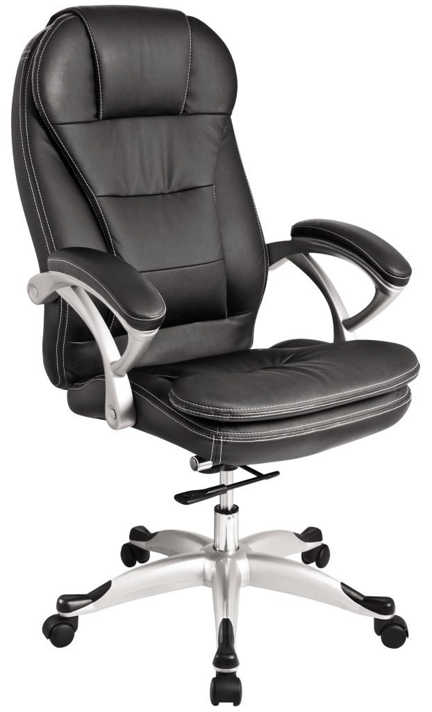 silla ejecutiva negra